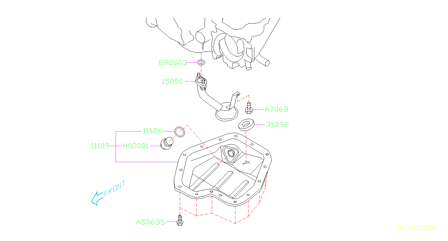 2006 Subaru Outback Engine Oil Pan - 11109AA151 | Don ...